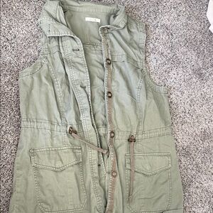 Maurices Olive Green Utility Vest